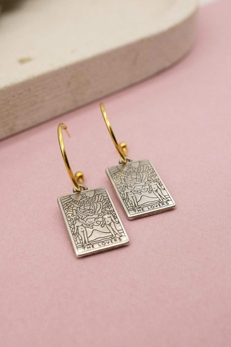 Tarot lovers earrings