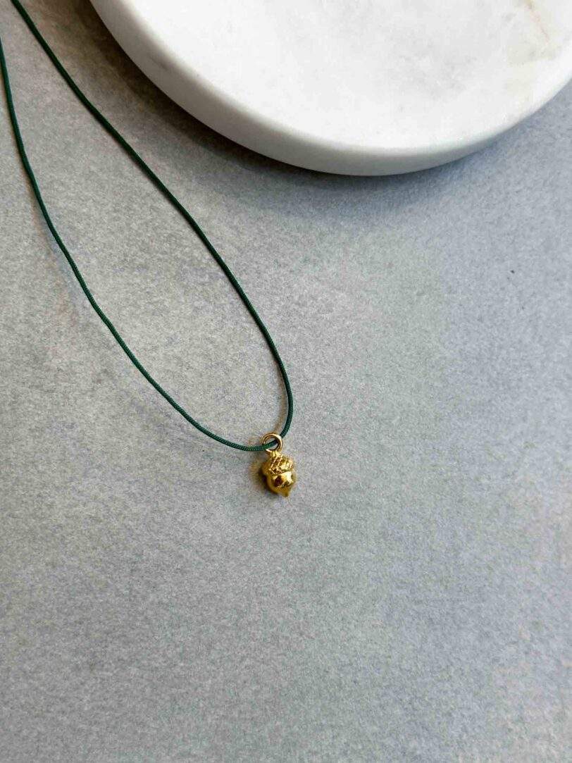 Tiny acorn necklace - Image 7